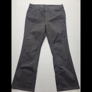 D&CO Womens Jeans Large Black Wide Leg Dark Wash